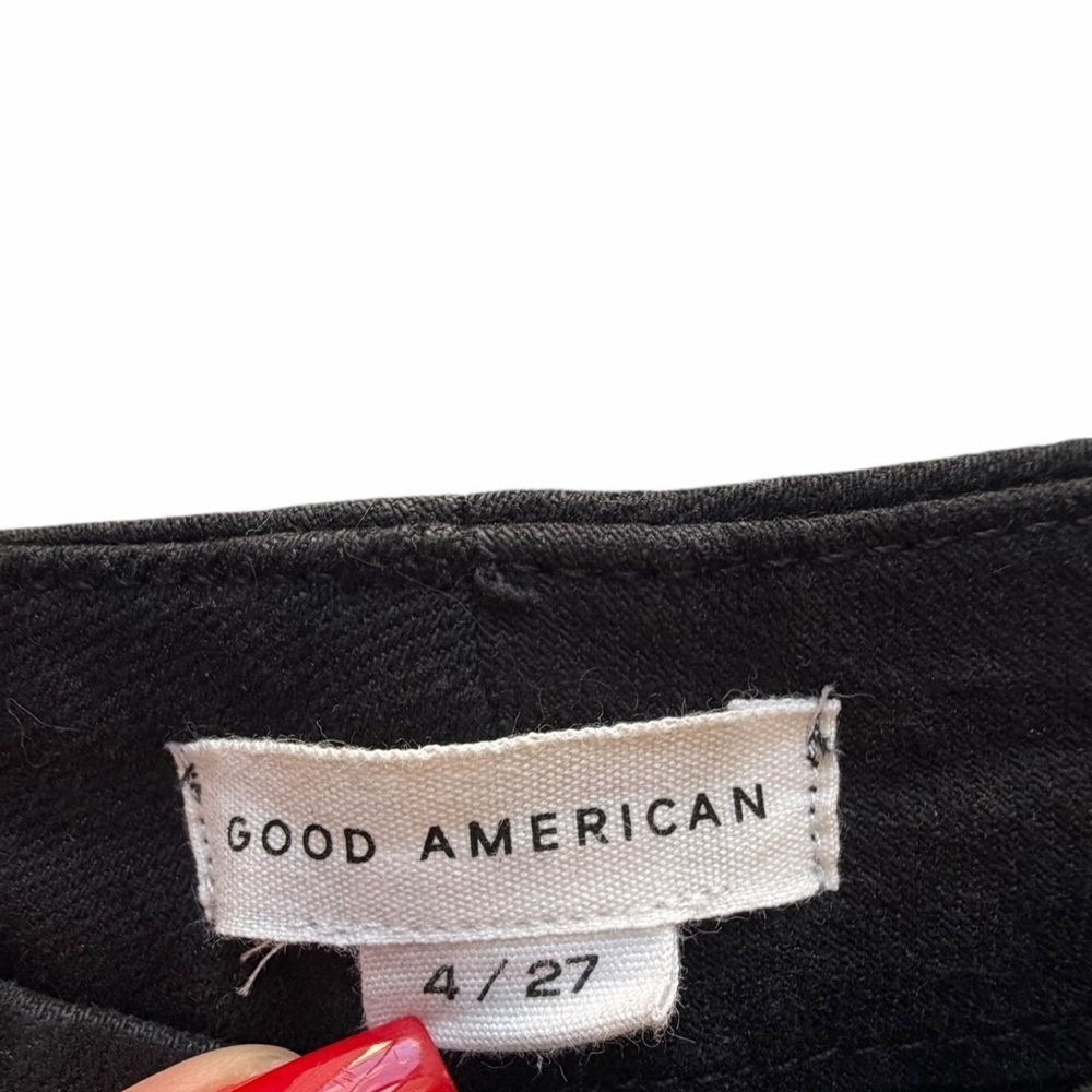 Good American Women's Good Classic Coated Pants Size 4/27 - Picture 14 of 15